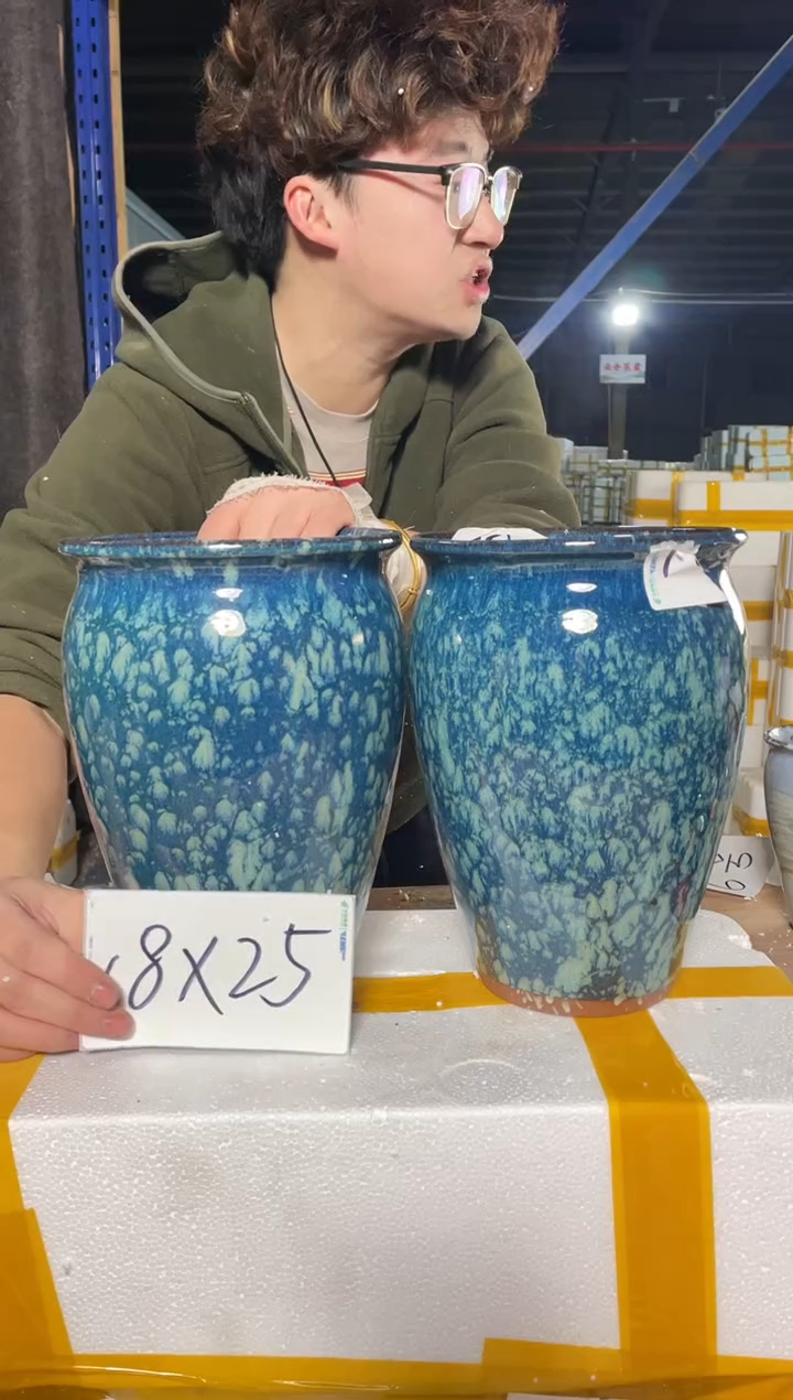 紫砂花盆宜兴紫砂粗陶花盆18-25