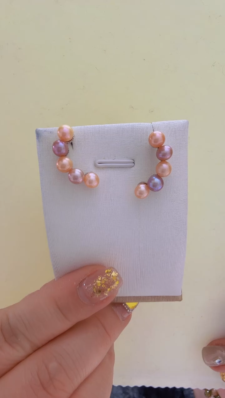 【闪购商品】淡水珍珠耳饰未镶嵌5-6mm+S925银耳钉