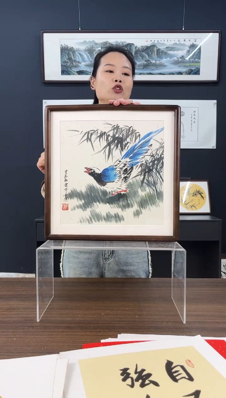 竖款代云中40*40绘画