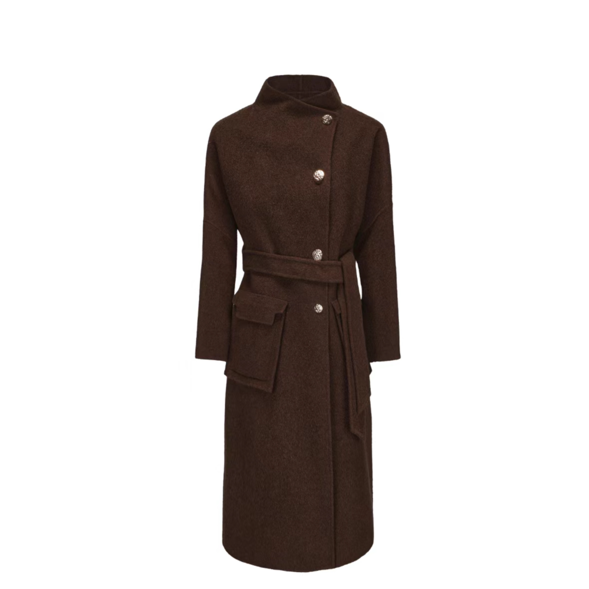 S-秋冬新款羊绒大衣时尚气质百搭毛呢大衣女装外套