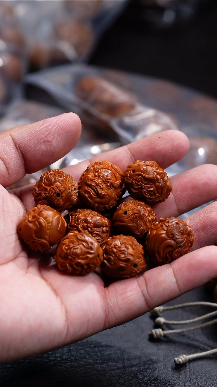 橄榄核手串/手链好*苏工核雕