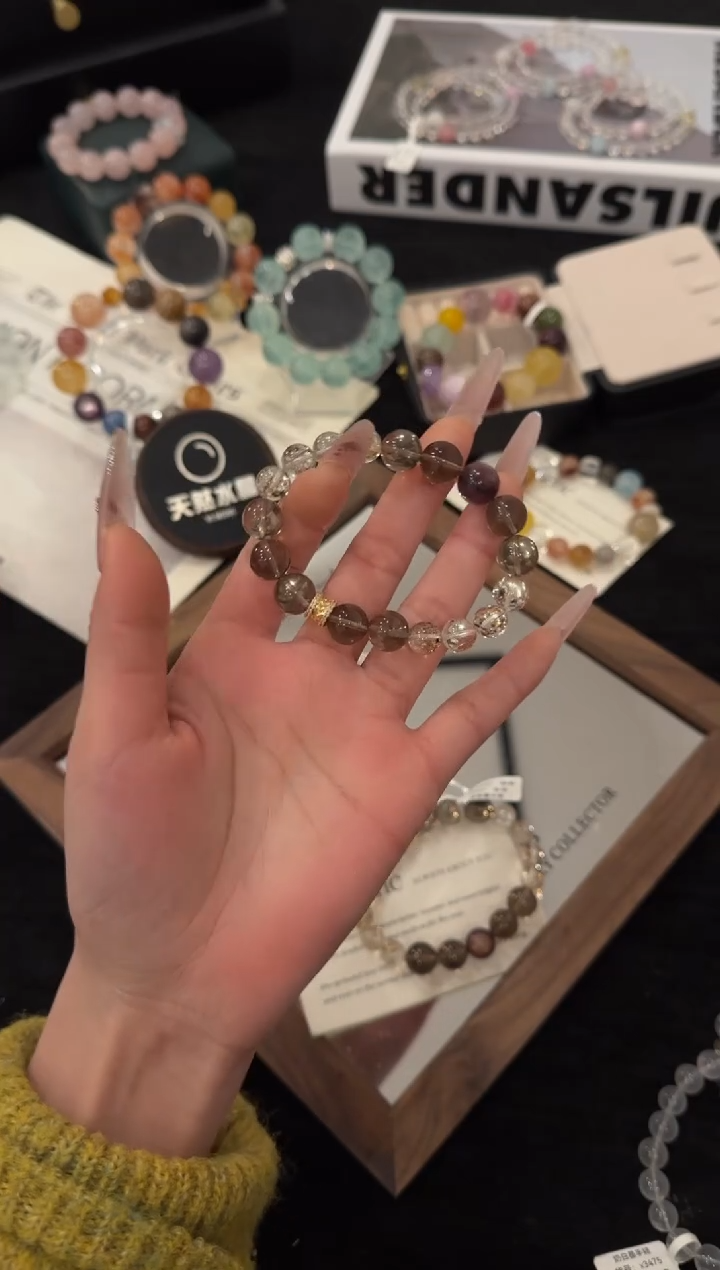 合金手链水晶茶水晶多宝x3445