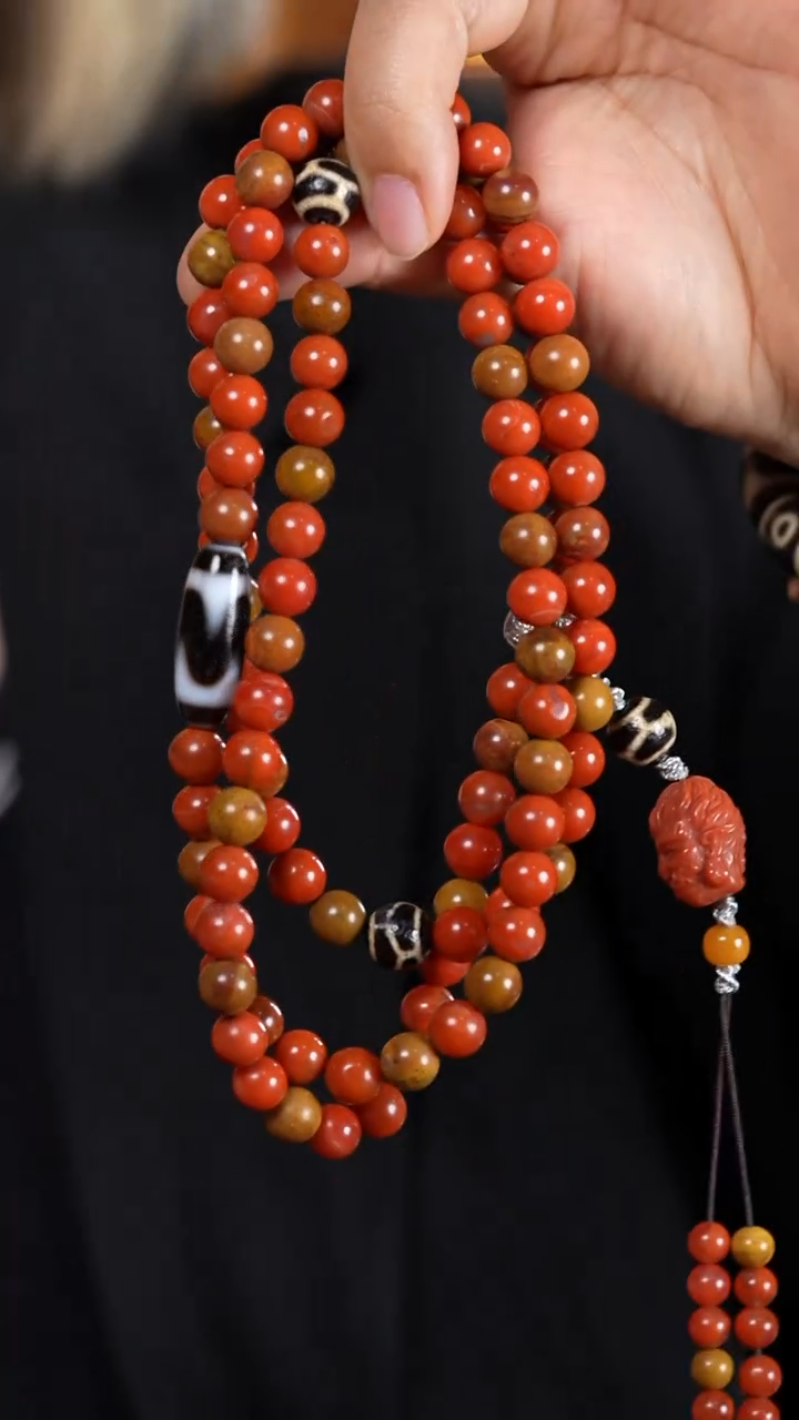 颈饰未镶嵌南红玛瑙南红108项链