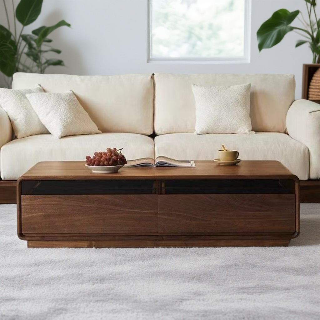 茶几客厅成套家具客厅可折叠长方形沙发雕刻轻奢新中式家用创意