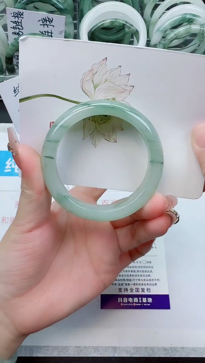 【闪购商品】石英质玉手镯未镶嵌156号/54-55圈
