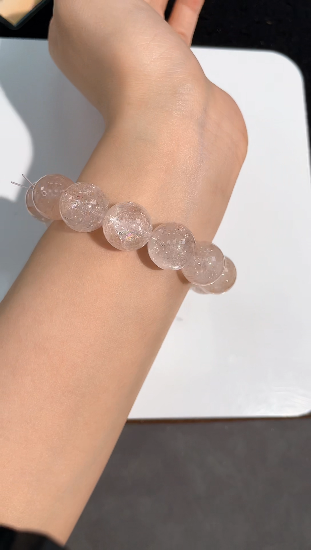 【闪购商品】水晶手链未镶嵌118号暴风雪单圈15mm