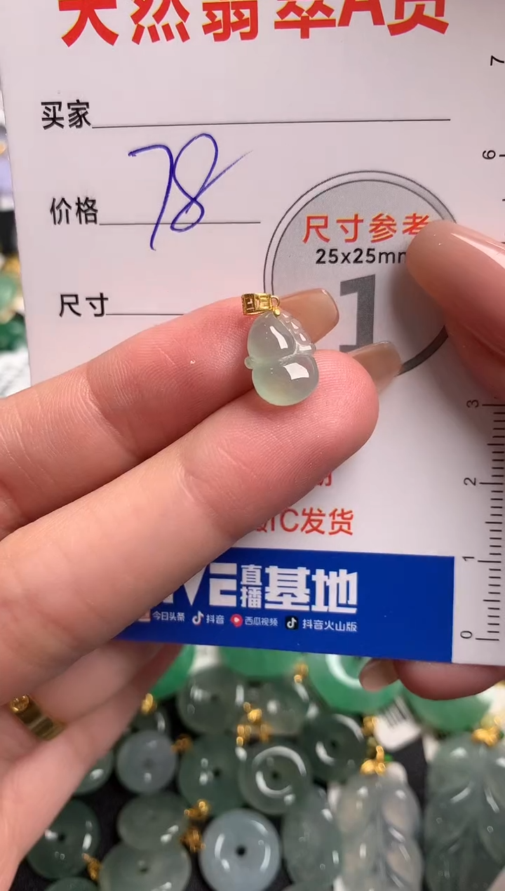 【闪购商品】翡翠颈饰18K金镶嵌13009278