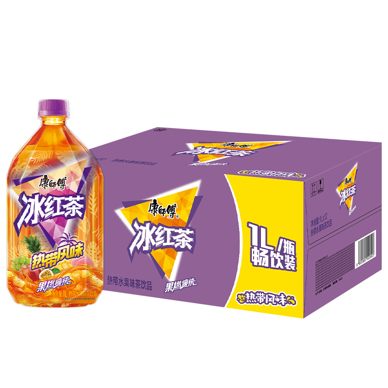 【秒杀福利】康师傅热带冰红茶1L*12入