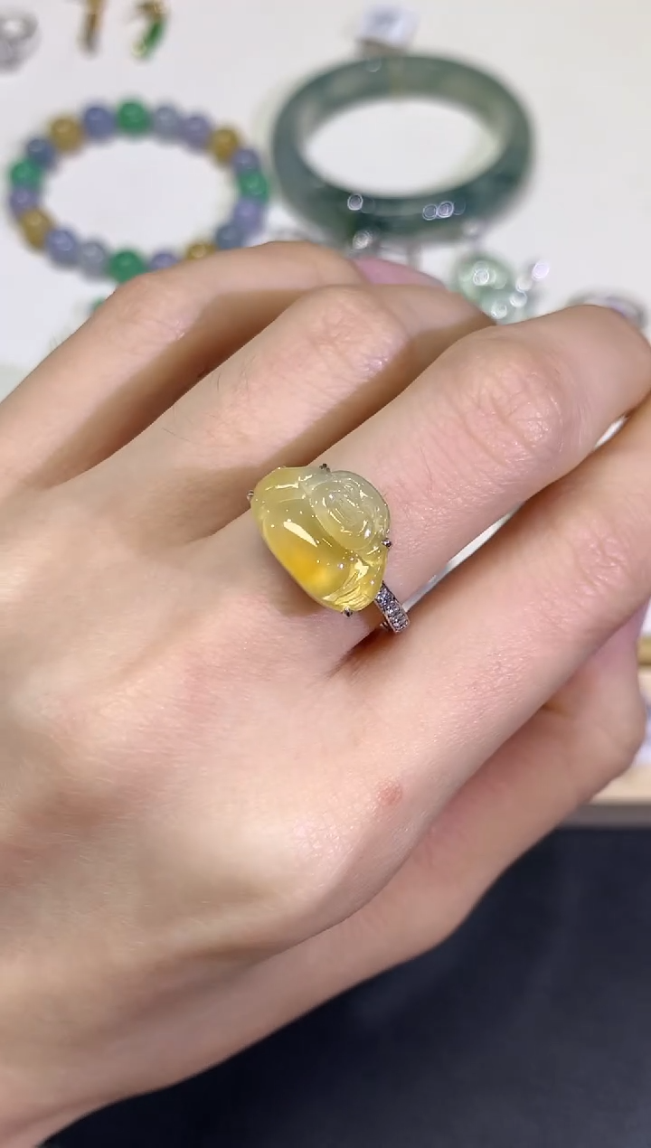 【闪购商品】翡翠颈饰18K金镶嵌团购40