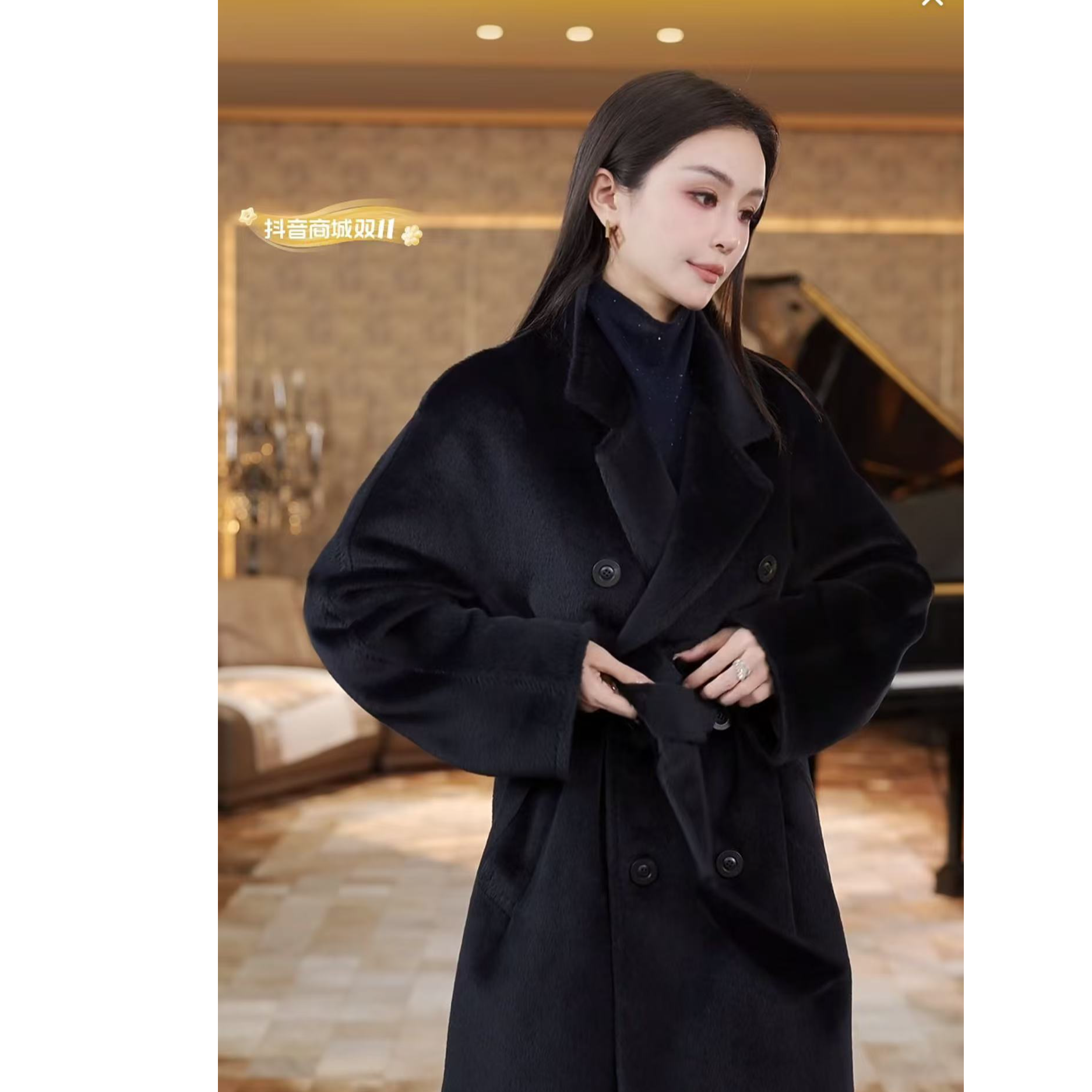 懒猫nono│Saynono 皇室臻选ALPACA羊驼大衣/JNY230661/JNY230661B