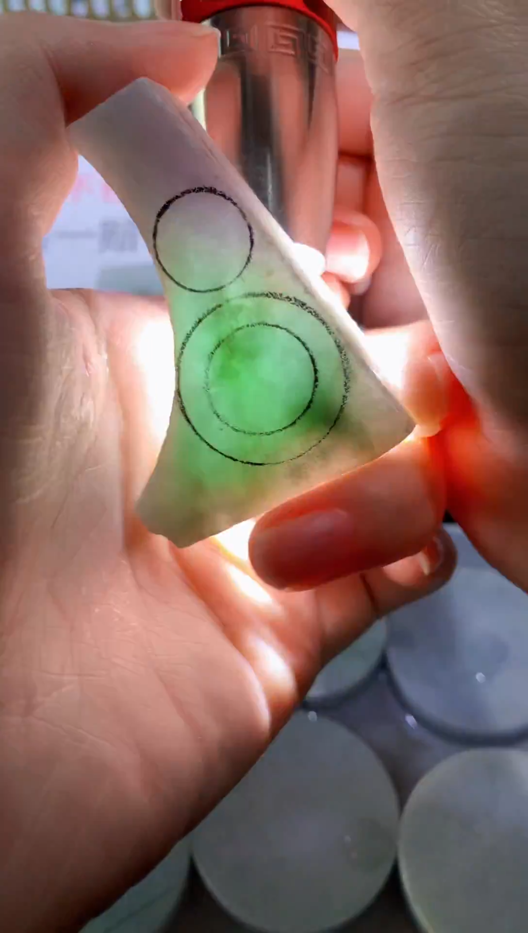 未镶嵌裸石翡翠天然缅甸翡翠FC523