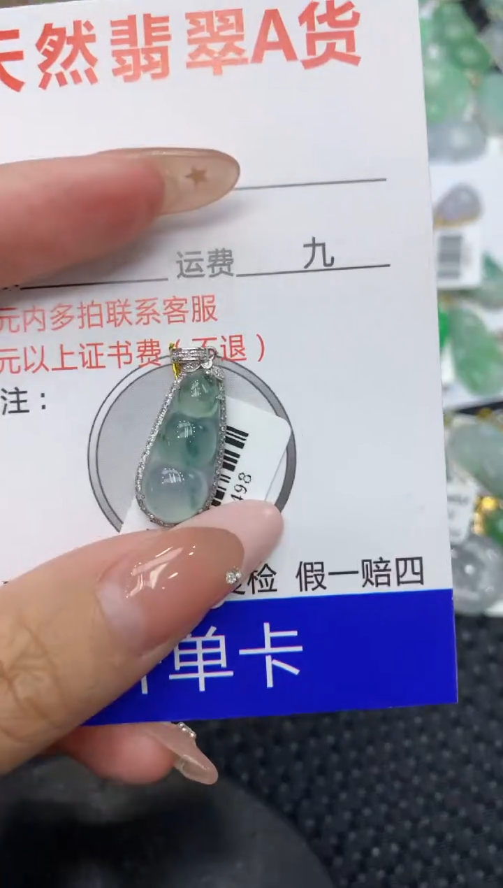 【闪购商品】翡翠颈饰18K金镶嵌111111111