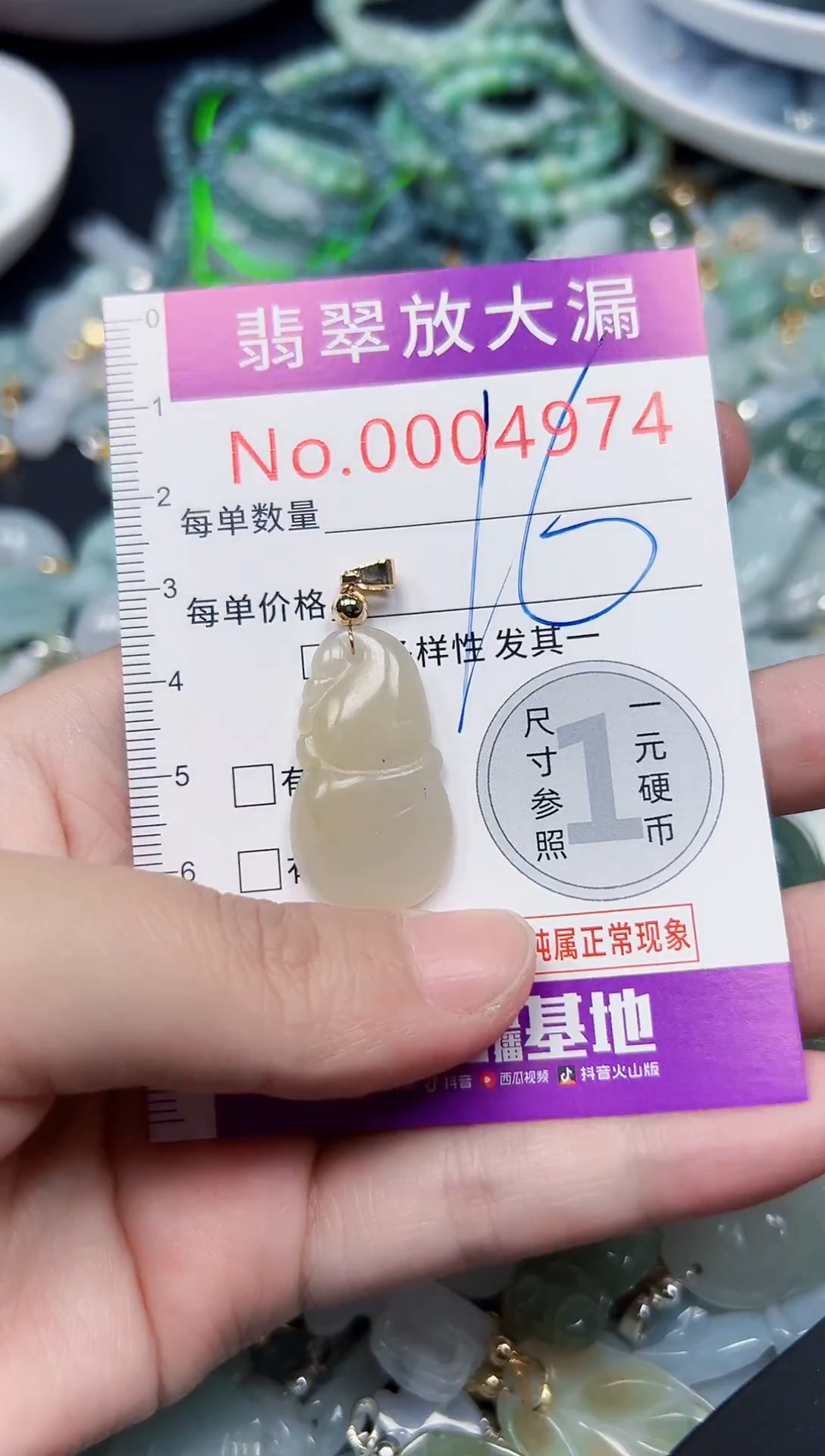 颈饰未镶嵌翡翠4974