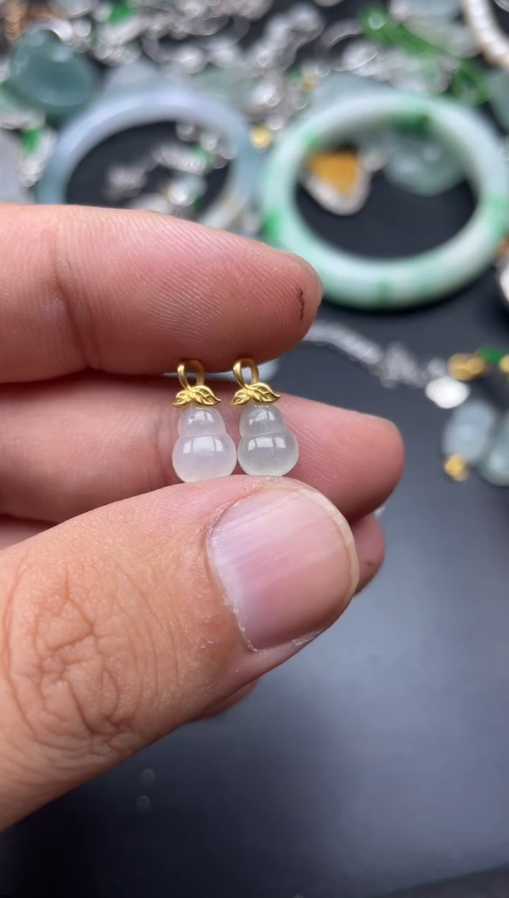 【闪购商品】翡翠颈饰18K金镶嵌塑寄售商品不退不换