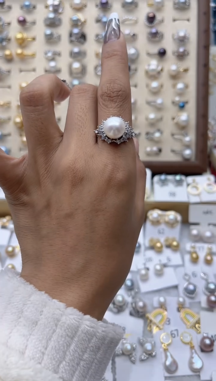 【闪购商品】淡水珍珠戒指合金66