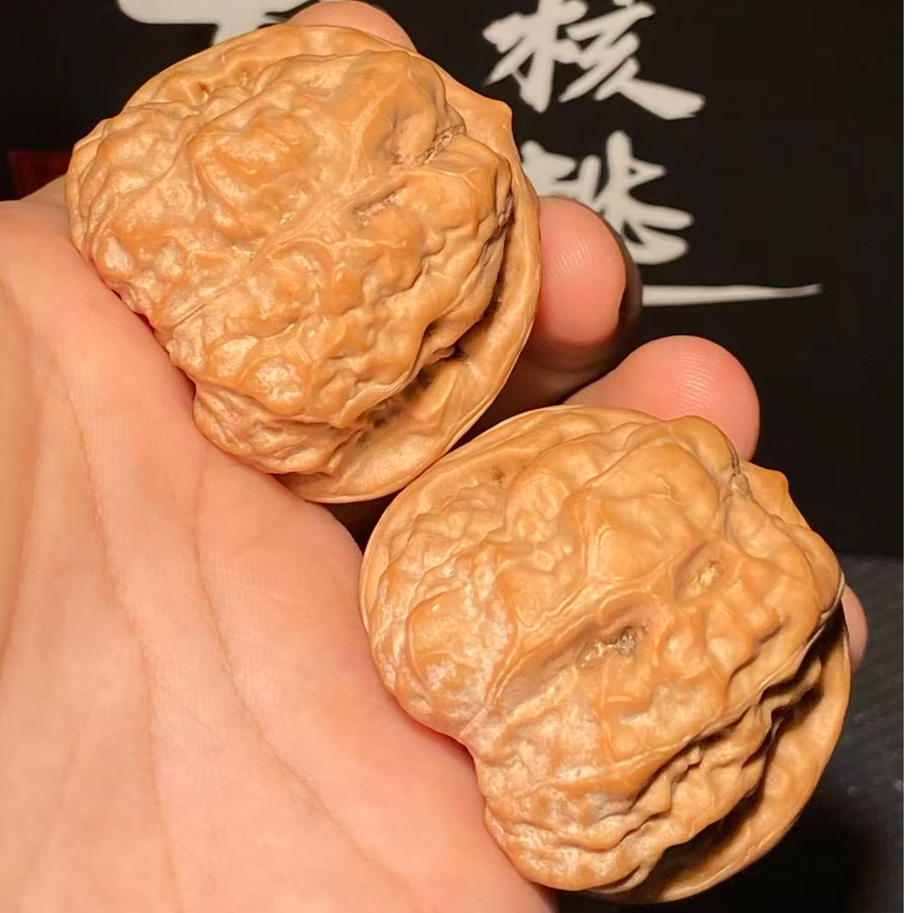 An688蛤蟆头边40肚43高35文玩核桃把件