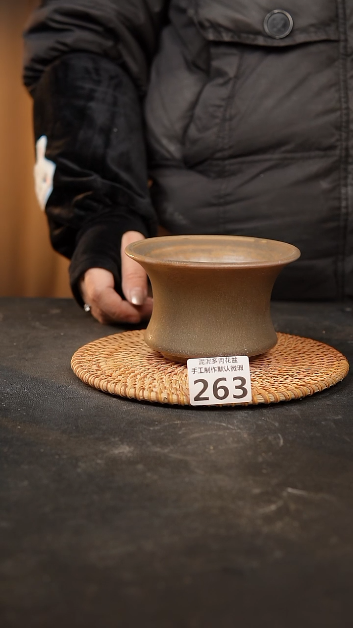 【闪购商品】瓷片263泥泥手工花盆口11