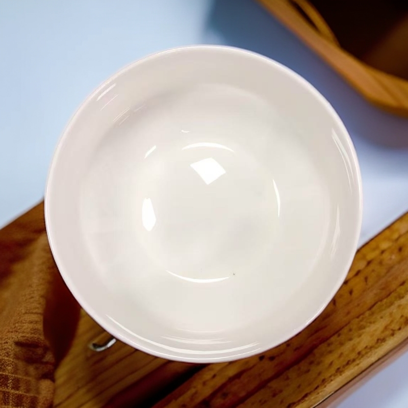 博玉骨质瓷微瑕4.5寸机场碗