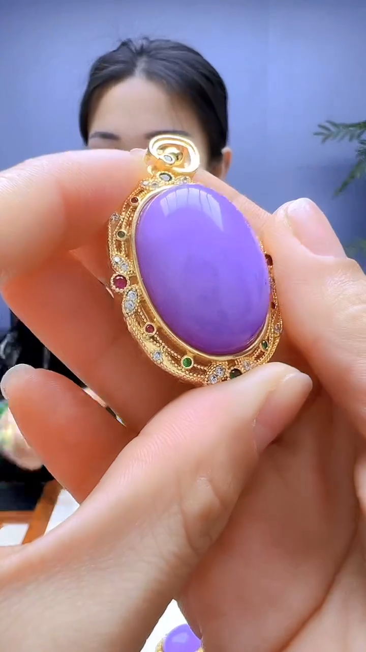 【闪购商品】翡翠颈饰14K金镶嵌颈饰