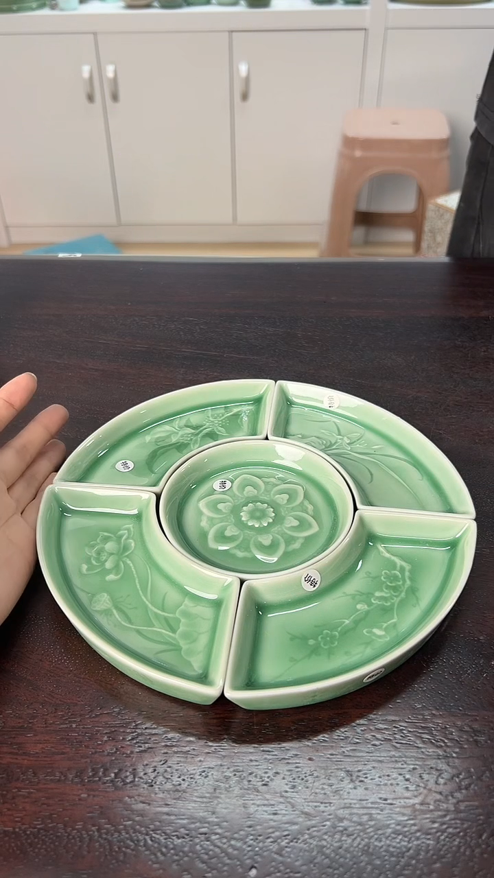 龙泉云间青瓷小米茶器