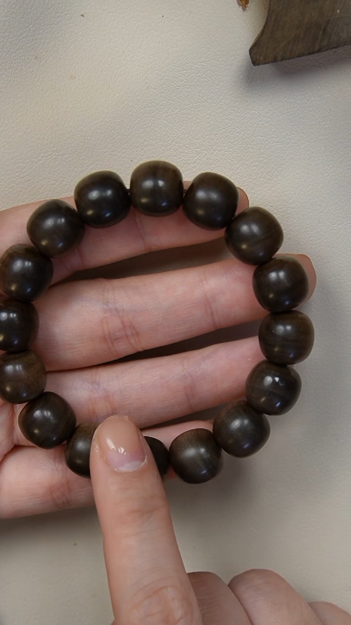 【闪购商品】檀香木手串/手链阴沉老山檀香13*13.5老型单圈