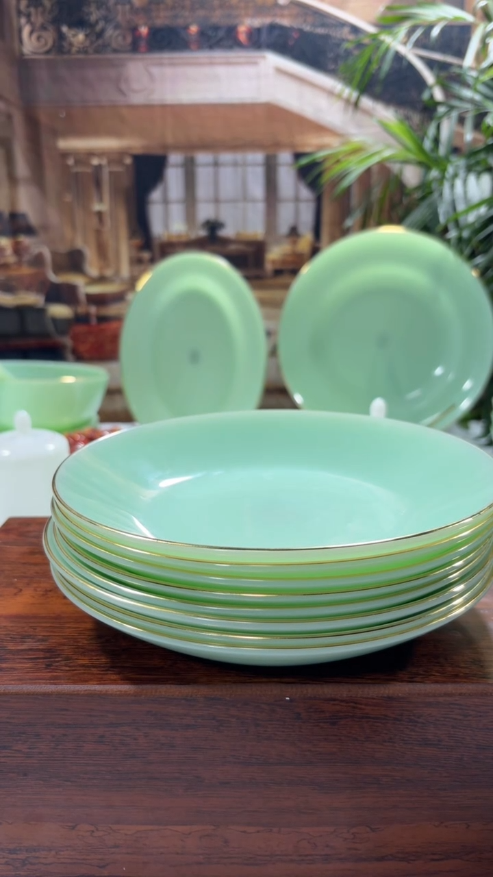 【闪购商品】... 8英寸深盘10个  玉瓷【贝美】