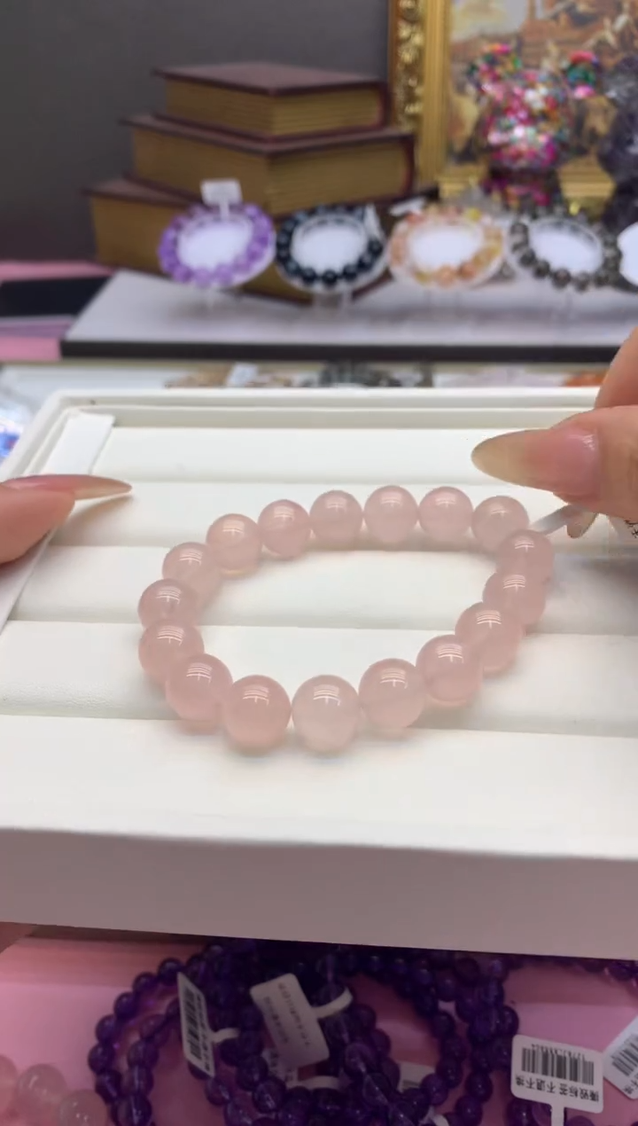 【闪购商品】水晶手串未镶嵌西柚马粉12+颜色以实物为主