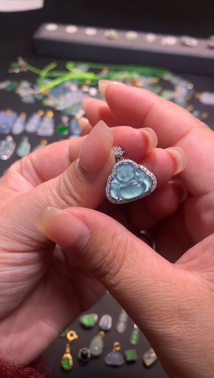 【闪购商品】翡翠吊坠(不含链)银S925镶嵌1