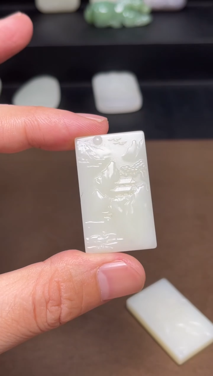 和田玉未镶嵌颈饰24 通