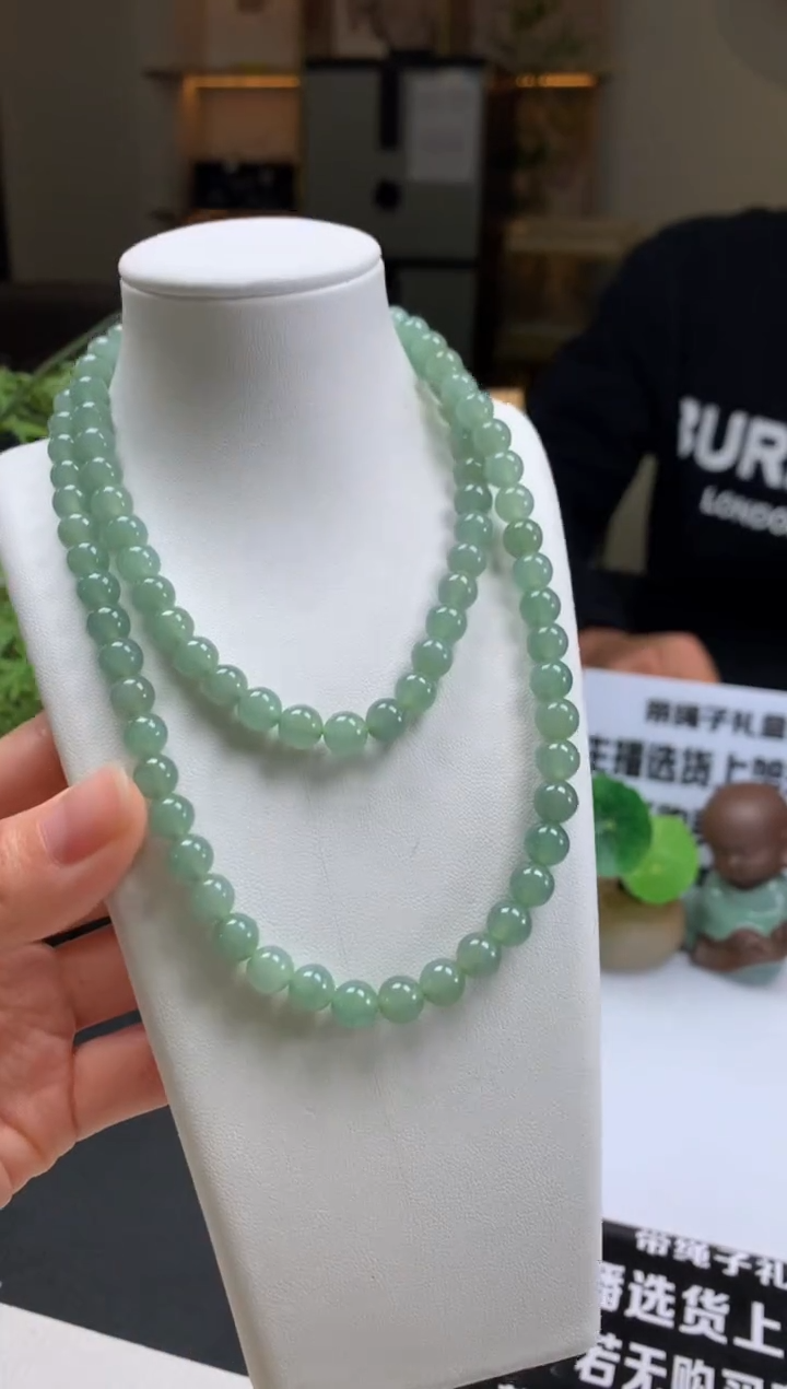 【闪购商品】定制翡翠未镶嵌珠串-92722