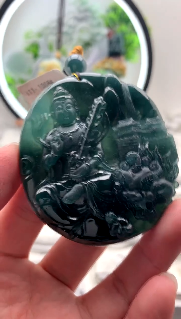 【闪购商品】翡翠颈饰未镶嵌文殊