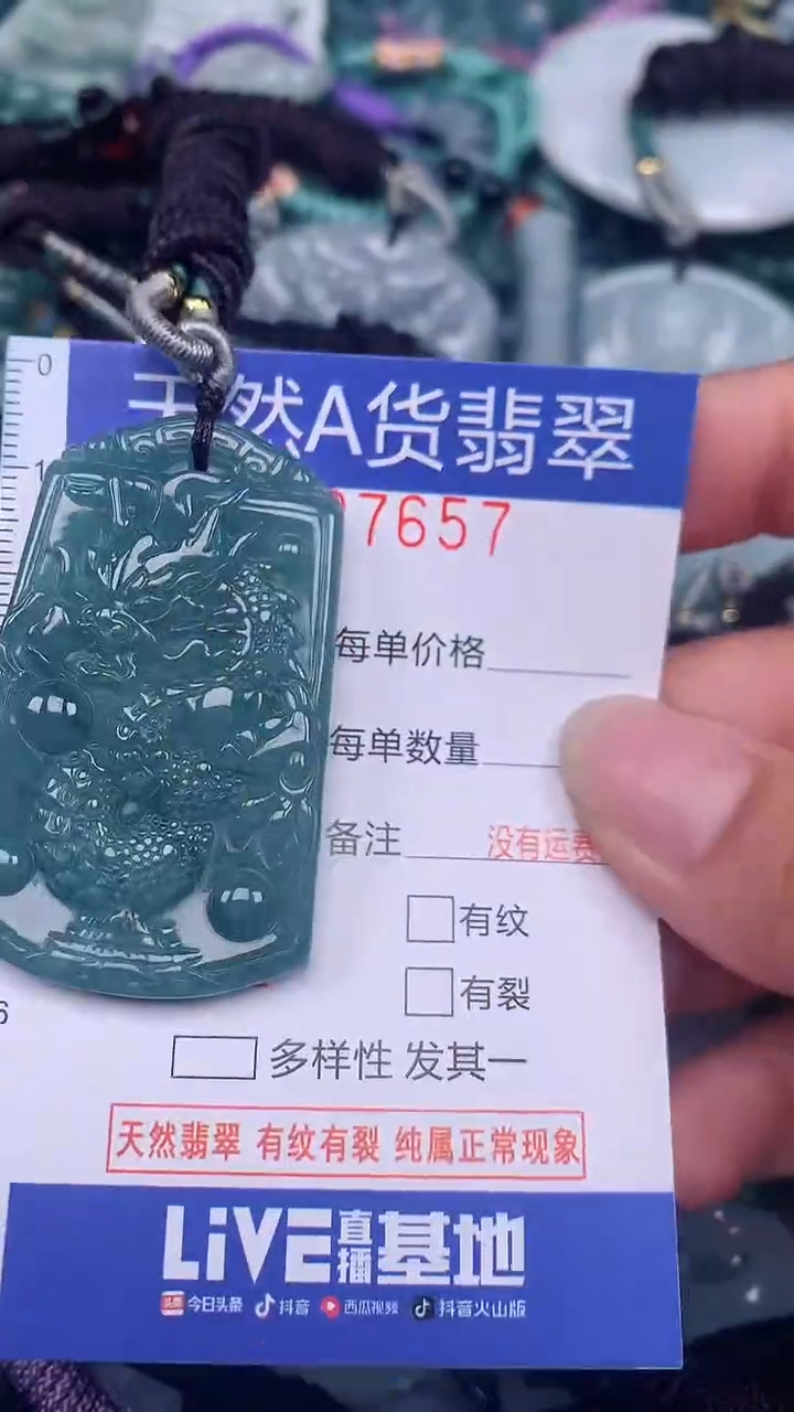 翡翠未镶嵌颈饰...0007657
