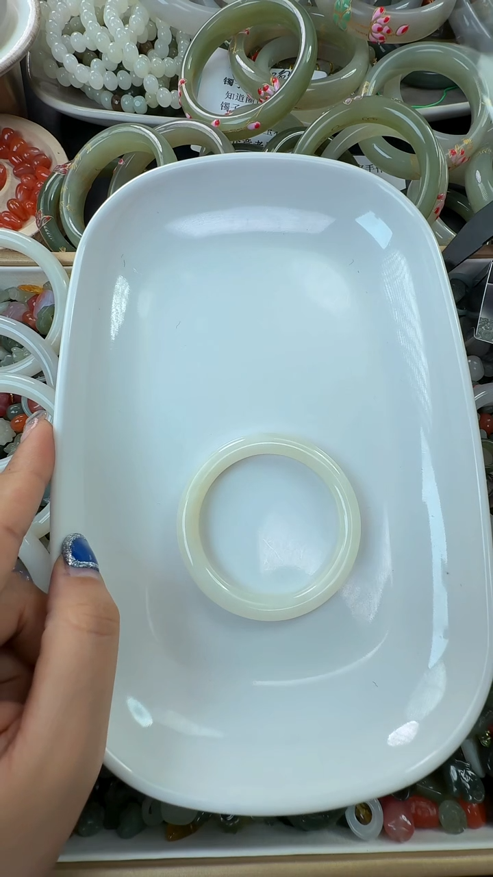 未镶嵌手镯和田玉爱***鱼A170一个