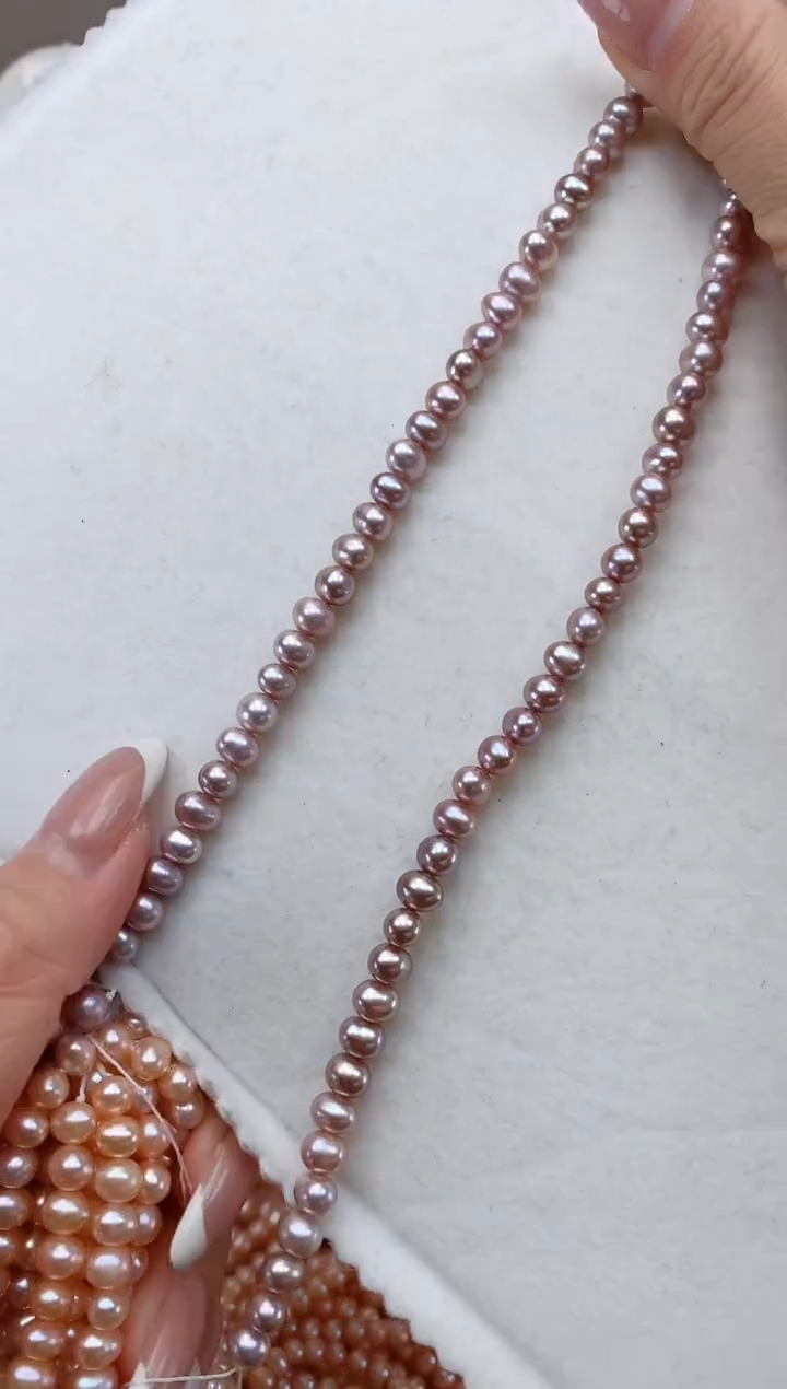 【闪购商品】淡水珍珠项链银S925镶嵌紫鹅蛋