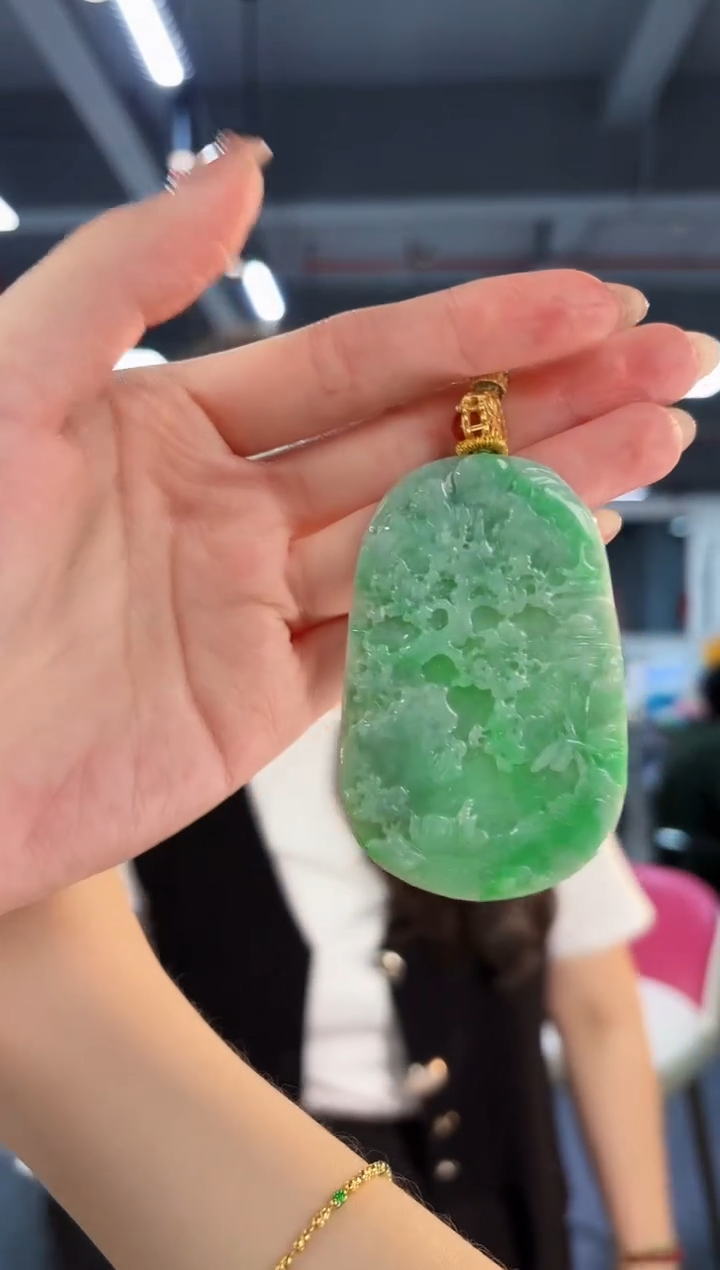 【闪购商品】翡翠颈饰未镶嵌缅料A货/支持复检/一件
