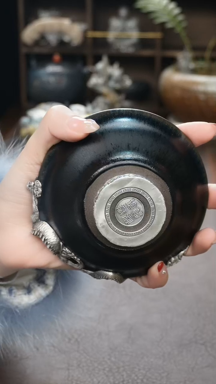 【闪购商品】境秋建盏主人杯高定