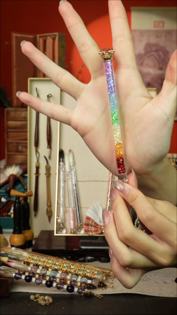 507号闪孤品高货毛笔链接 清水试笔 蘸墨不退