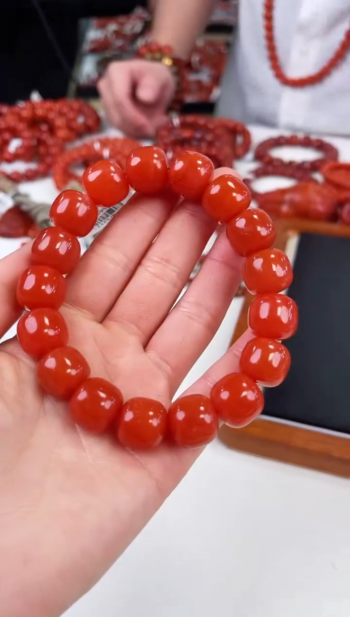 【闪购商品】南红玛瑙滴水洞手串14+未镶嵌一个/条