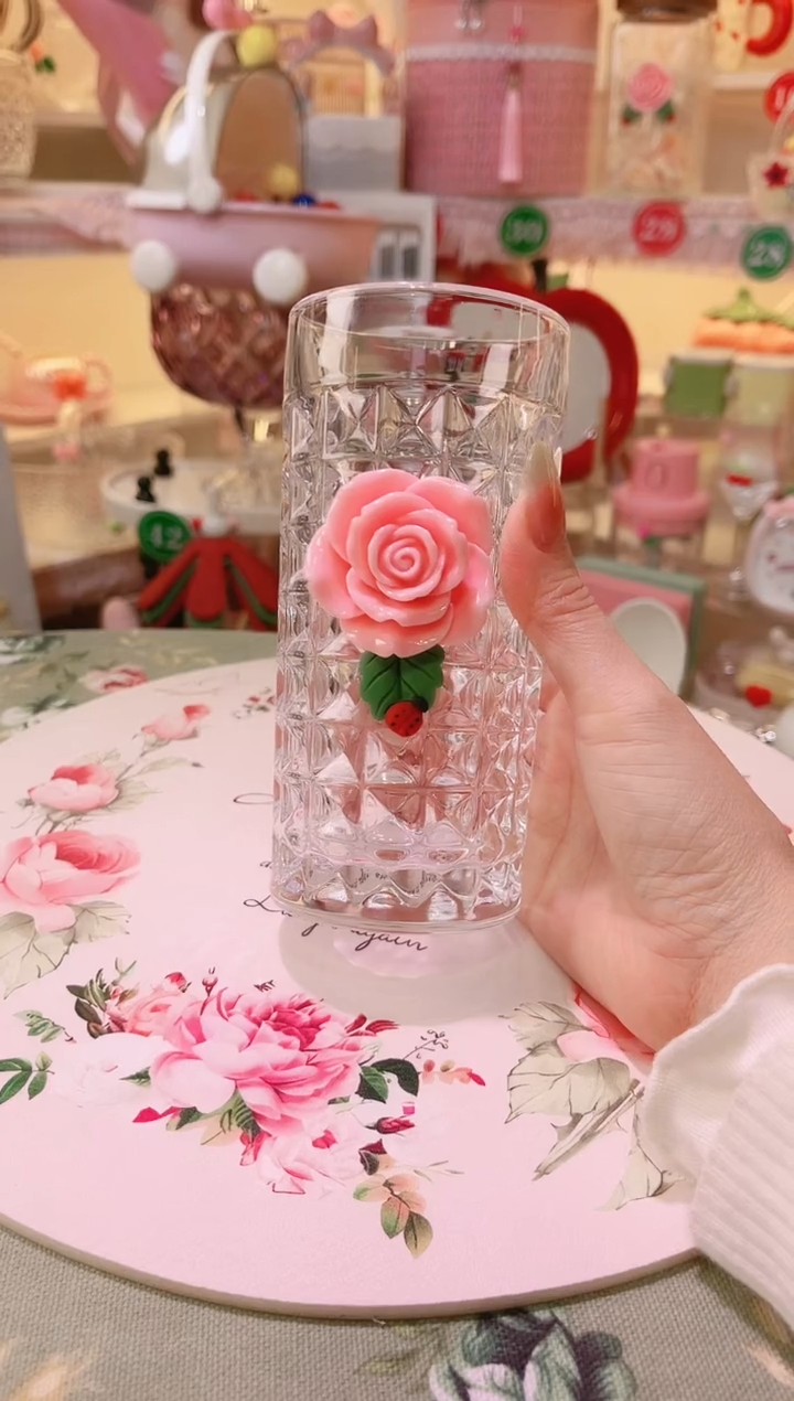 【闪购商品】摆件玫瑰直饮杯品质好，发货快，放心拍