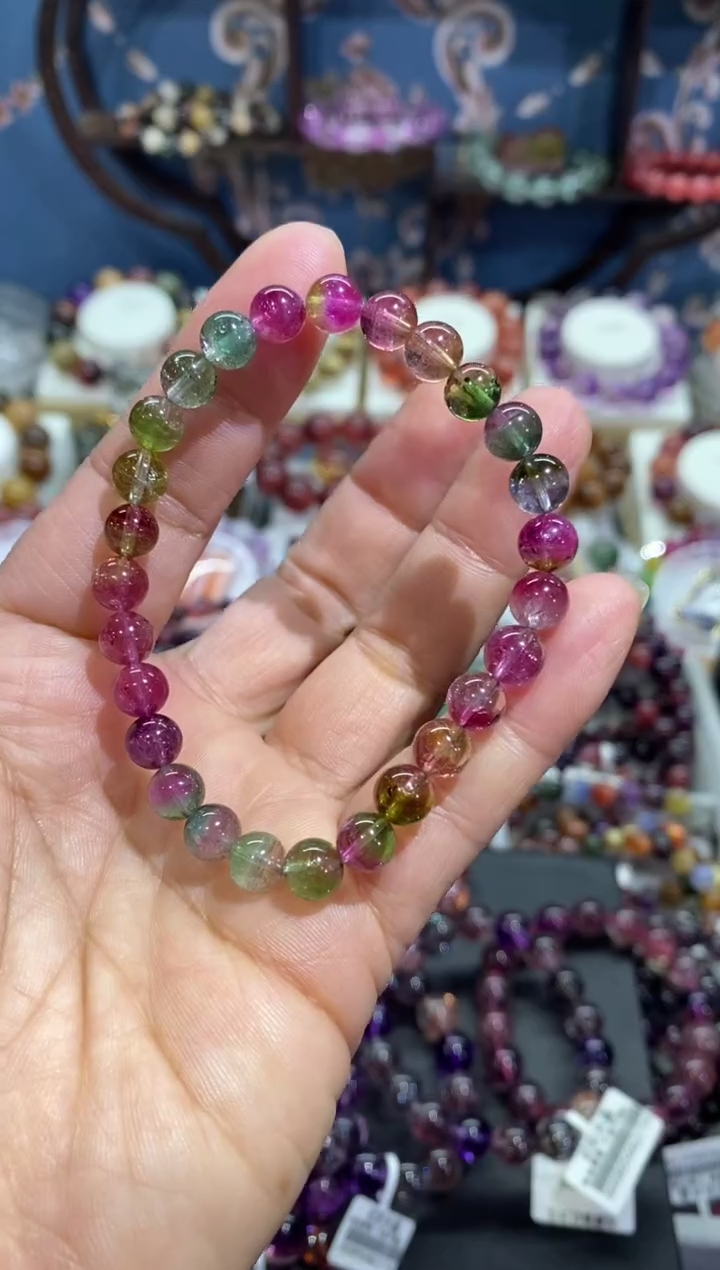 【闪购商品】碧玺手链未镶嵌西瓜碧玺