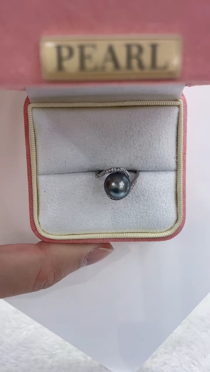 【闪购商品】海水珍珠戒指银S925镶嵌海水珍珠戒指