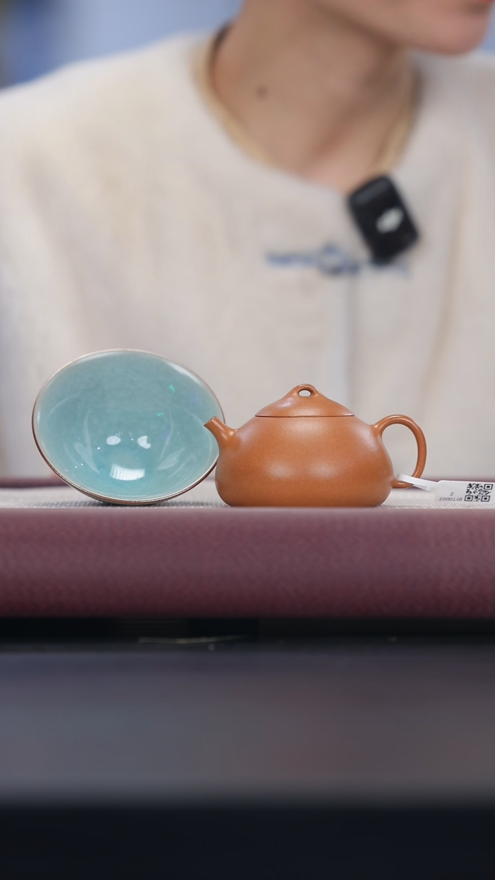 【闪购商品】紫砂茶壶qyt段泥 冬心150cc+斗笠杯