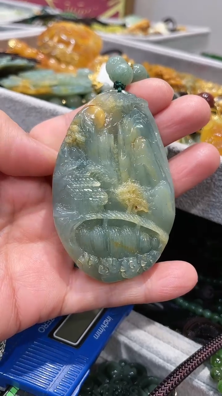 【闪购商品】岫玉颈饰未镶嵌吊坠