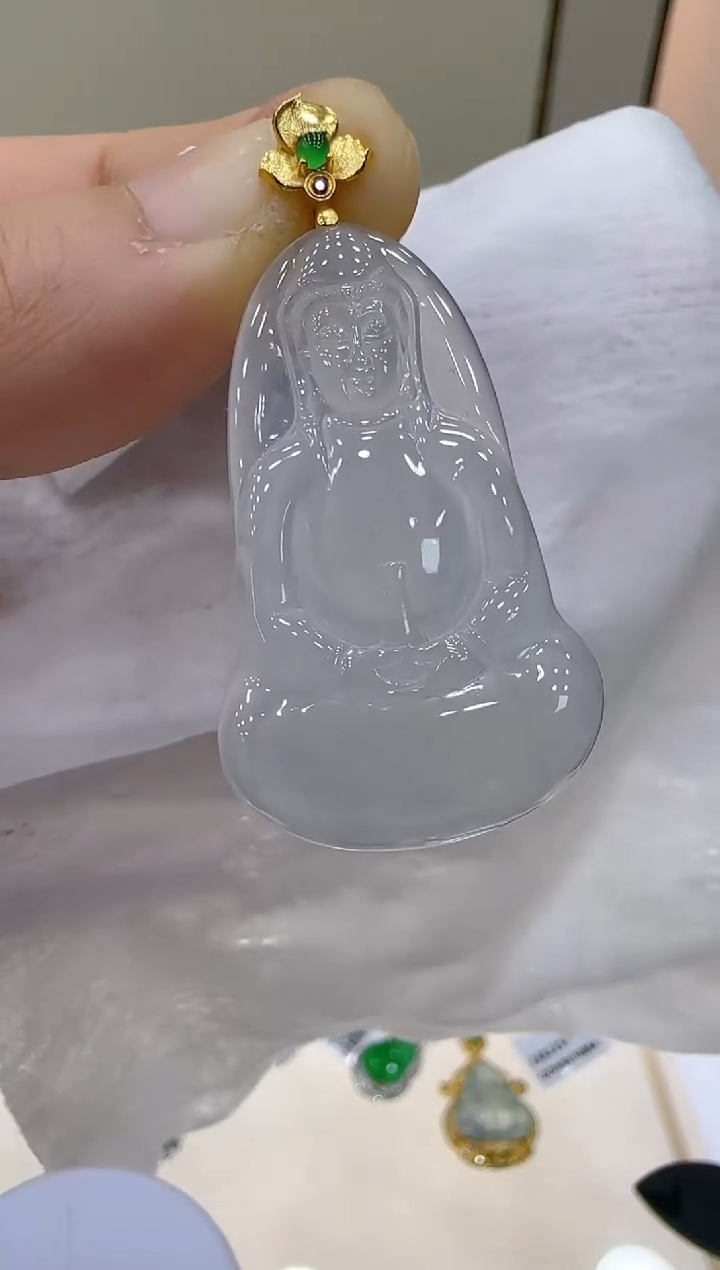 【闪购商品】翡翠吊坠(不含链)18K金镶嵌多样性团购发一件