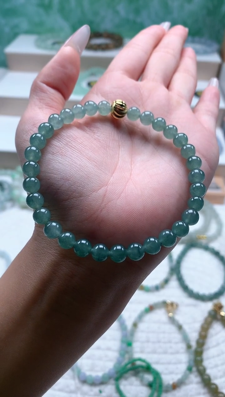 未镶嵌手链翡翠h*6.4