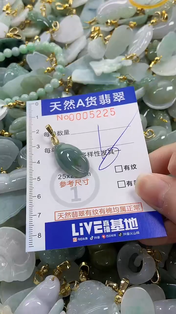 颈饰未镶嵌翡翠纯天然货翡翠