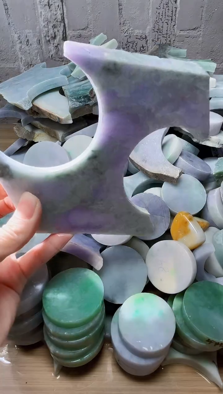 裸石翡翠天然翡翠A货古 南 148