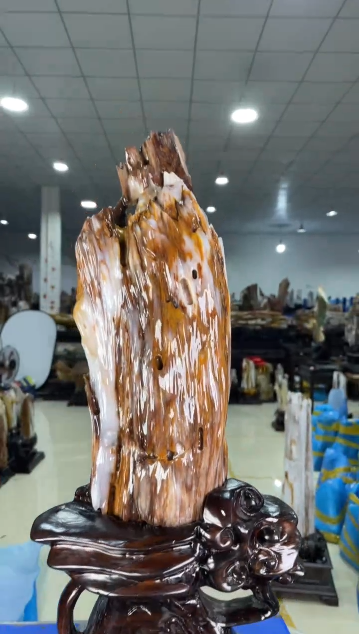 【闪购商品】硅化玉摆件未镶嵌54