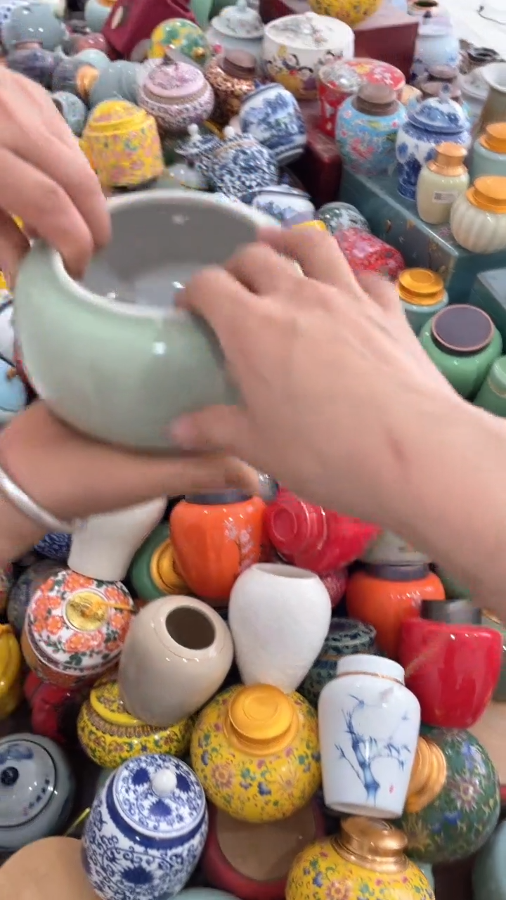 摆件孤品茶叶罐密封罐储物罐直播间临时链接浮力