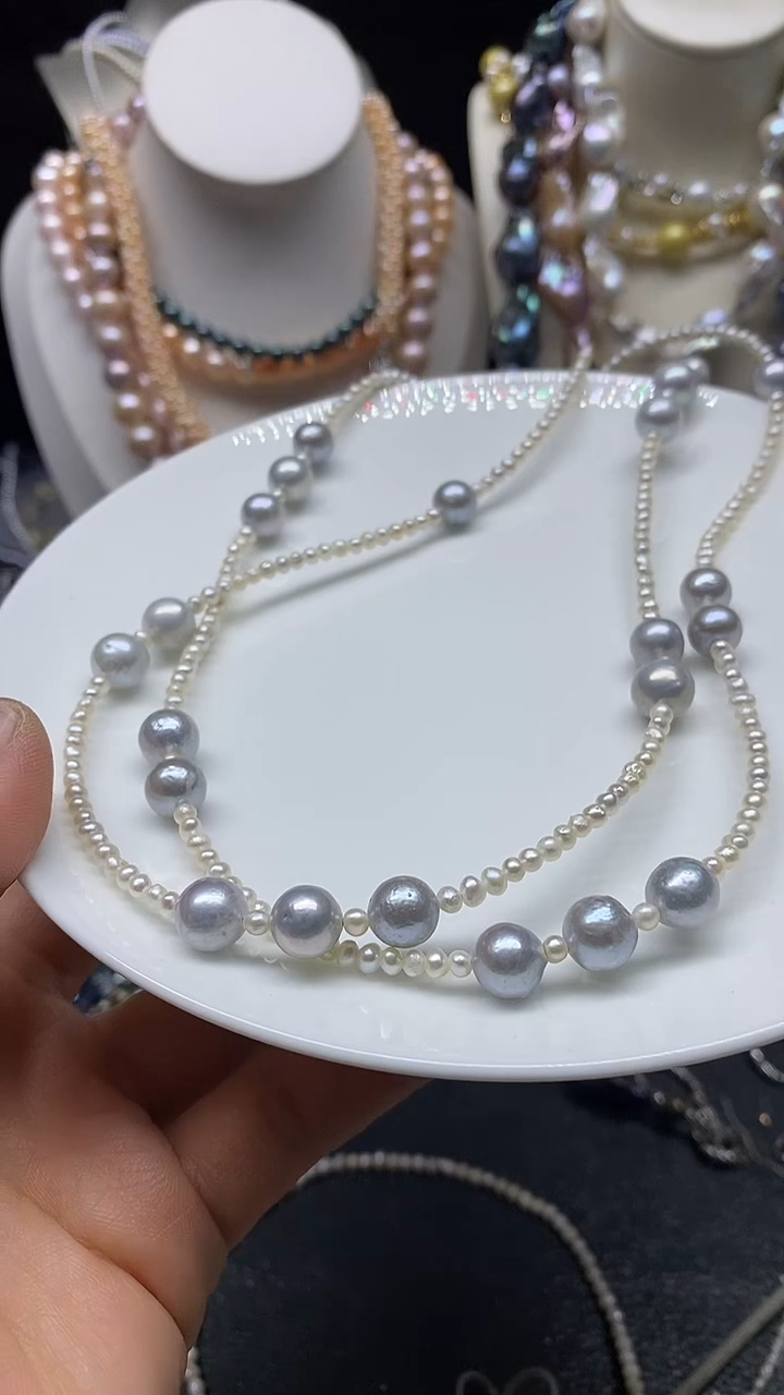 颈饰未镶嵌淡水珍珠多人